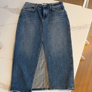 Hudson Jeans Midi Denim Skirt